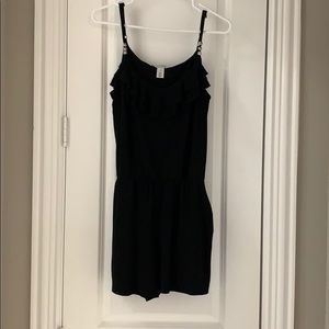 Adorable black romper with pockets